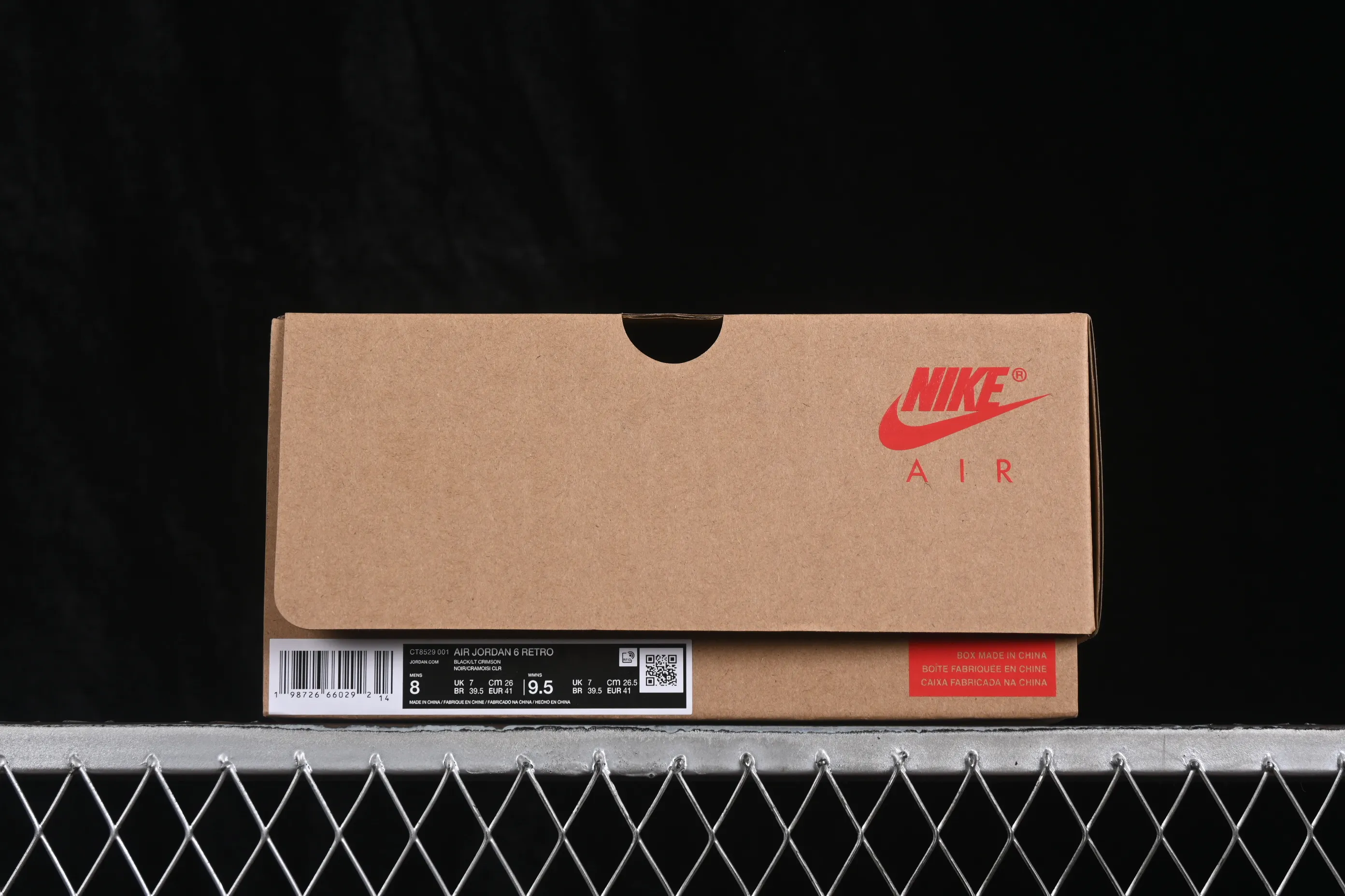 All categories Air Jordan Jordan series basketball shoes Air Jordan 6 GX foreign trade version Air Jordan 6 "Infrared" AJ6 Joe 6 new black infrared CT8529-001